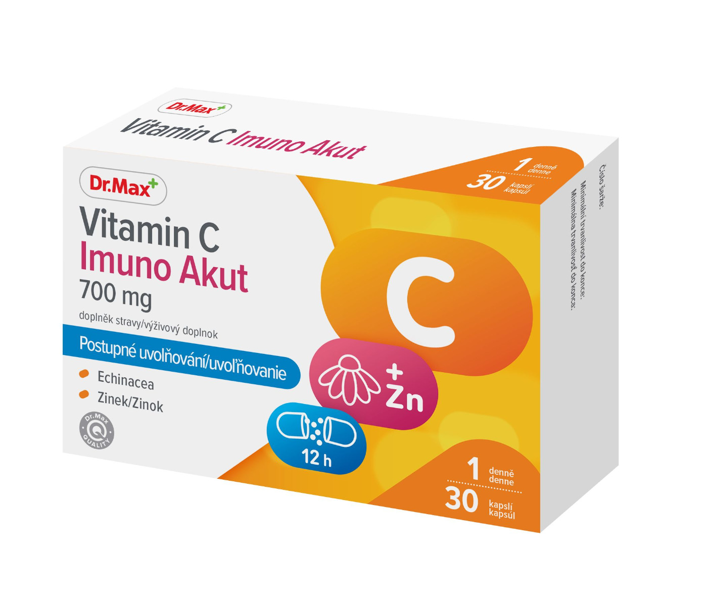 Dr. Max Vitamin C Imuno Akut 700 mg 30 kapslí Dr. Max