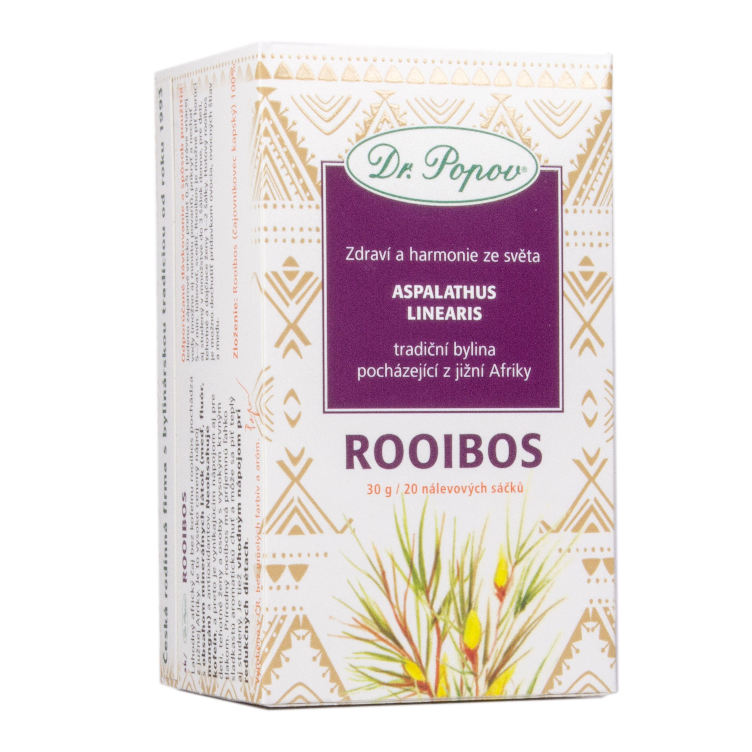 Dr. Popov Rooibos porcovaný čaj 20x1
