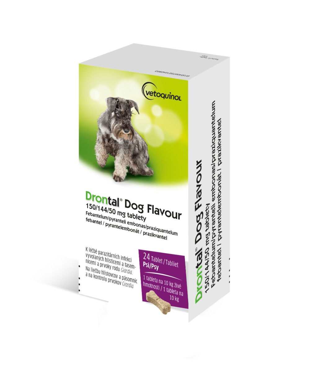 Drontal Dog Flavour 150/144/50 mg 24 tablet Drontal