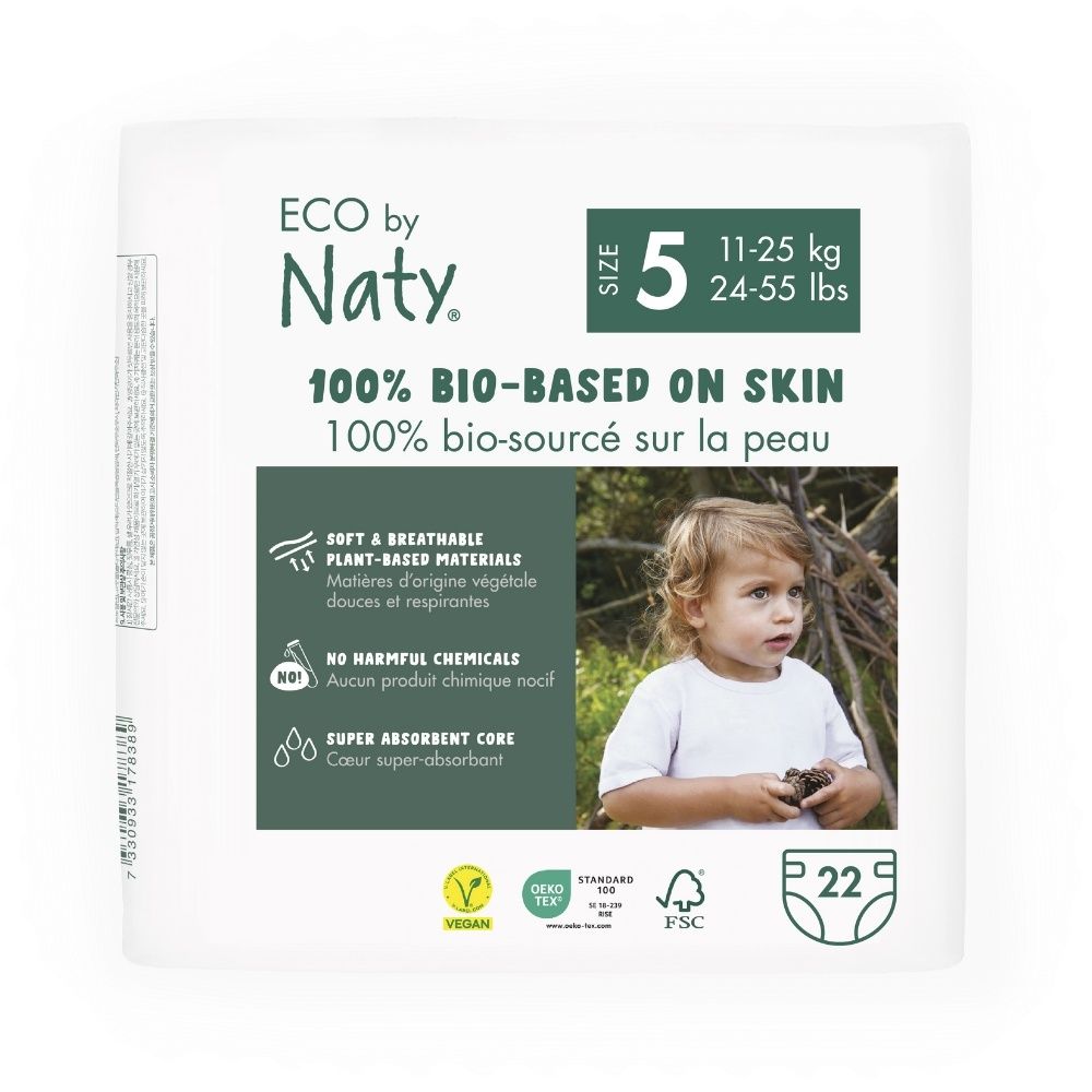 ECO by Naty Junior 11–25 kg dětské plenky 22 ks ECO by Naty
