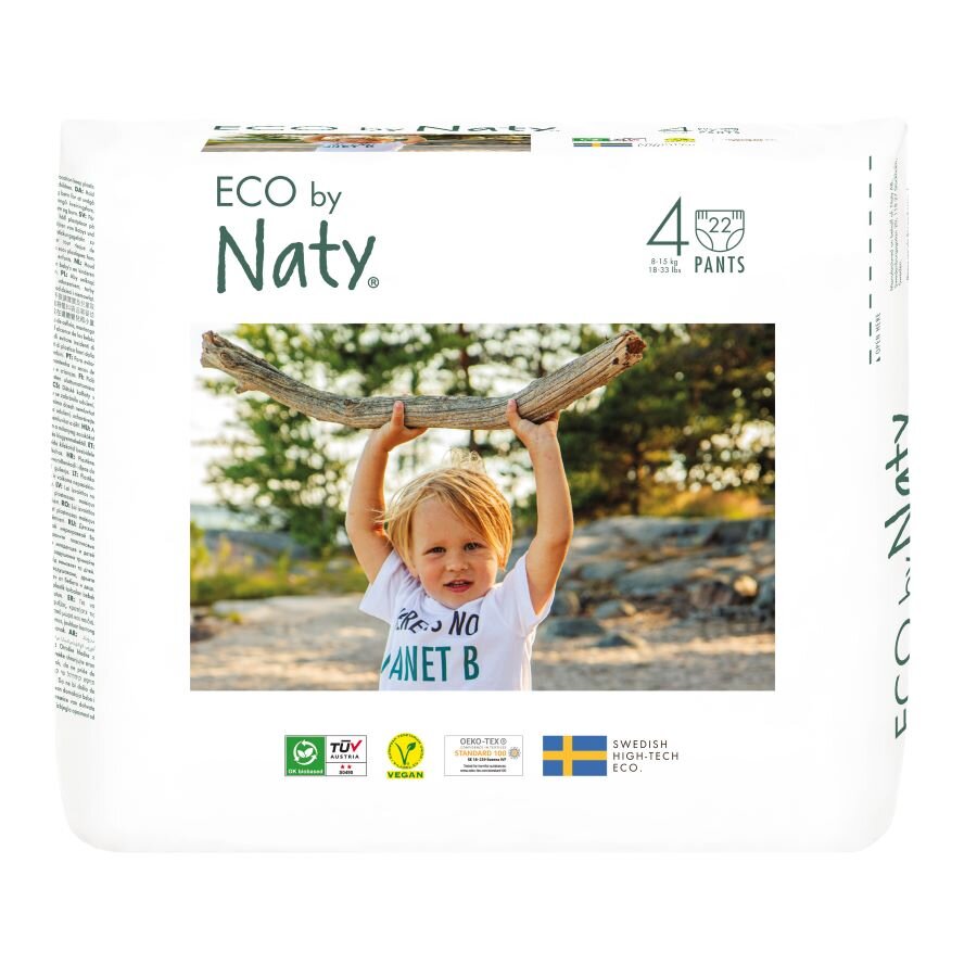 ECO by Naty Maxi 8-15 kg plenkové kalhotky 22 ks ECO by Naty