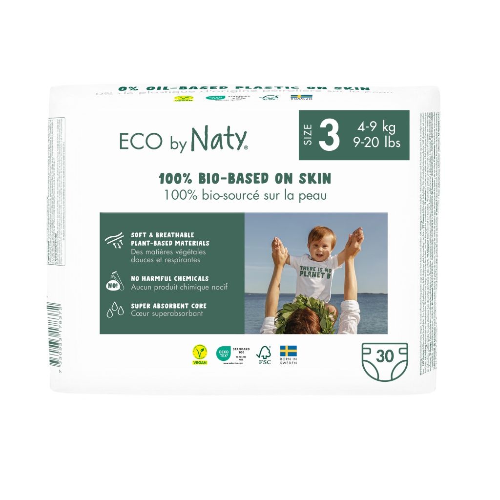 ECO by Naty Midi 4-9 kg dětské plenky 30 ks ECO by Naty
