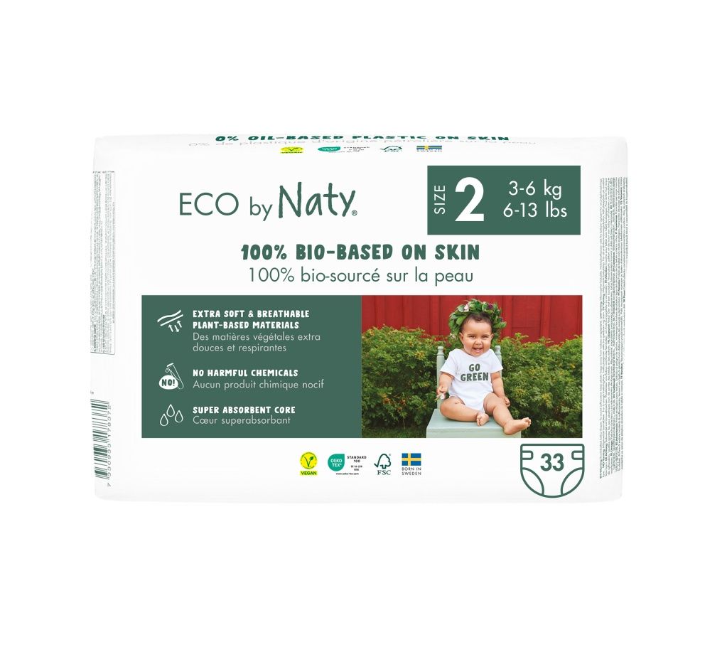 ECO by Naty Mini 3-6 kg dětské plenky 33 ks ECO by Naty