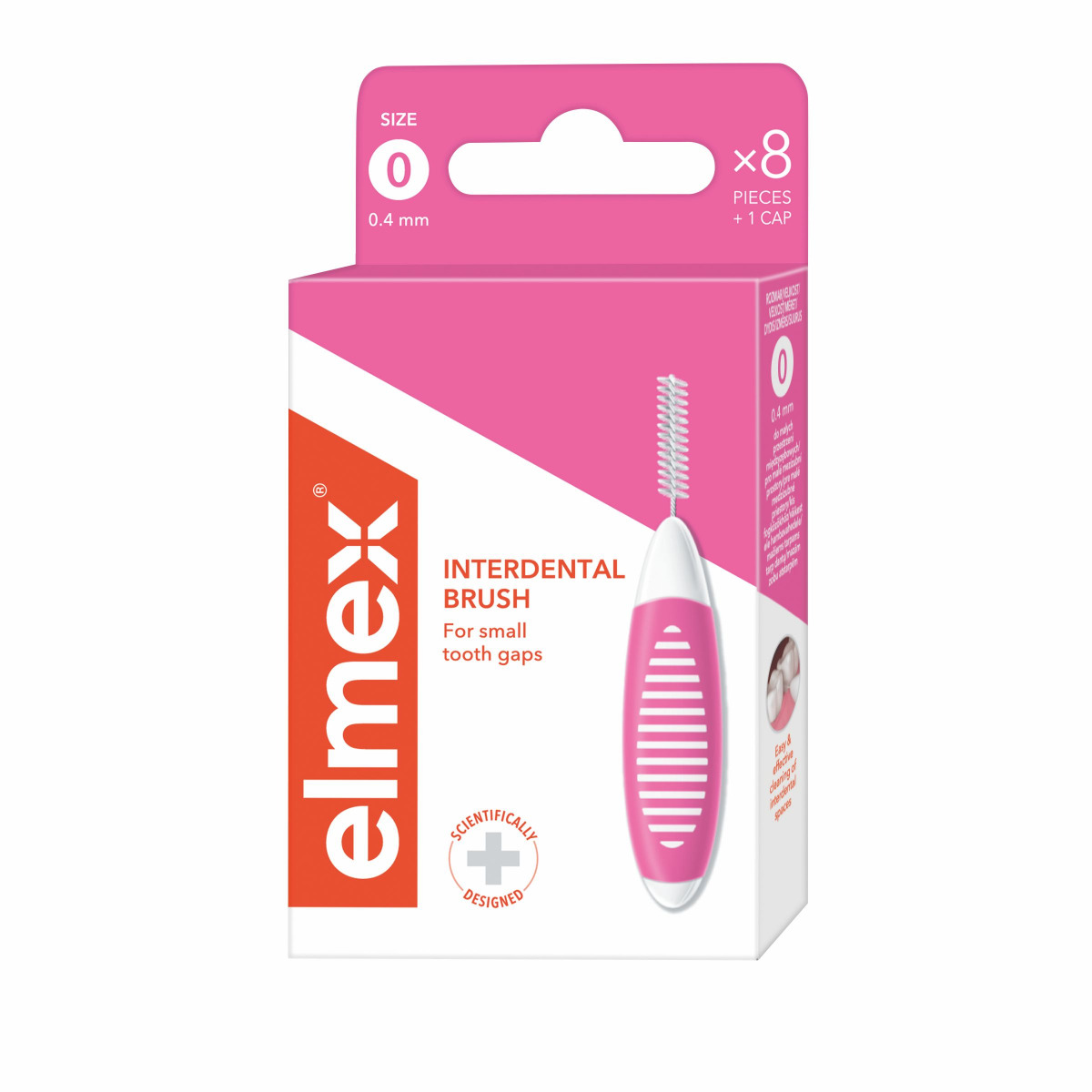 Elmex Mezizubní kartáček 0.4 mm vel. 0 8 ks Elmex