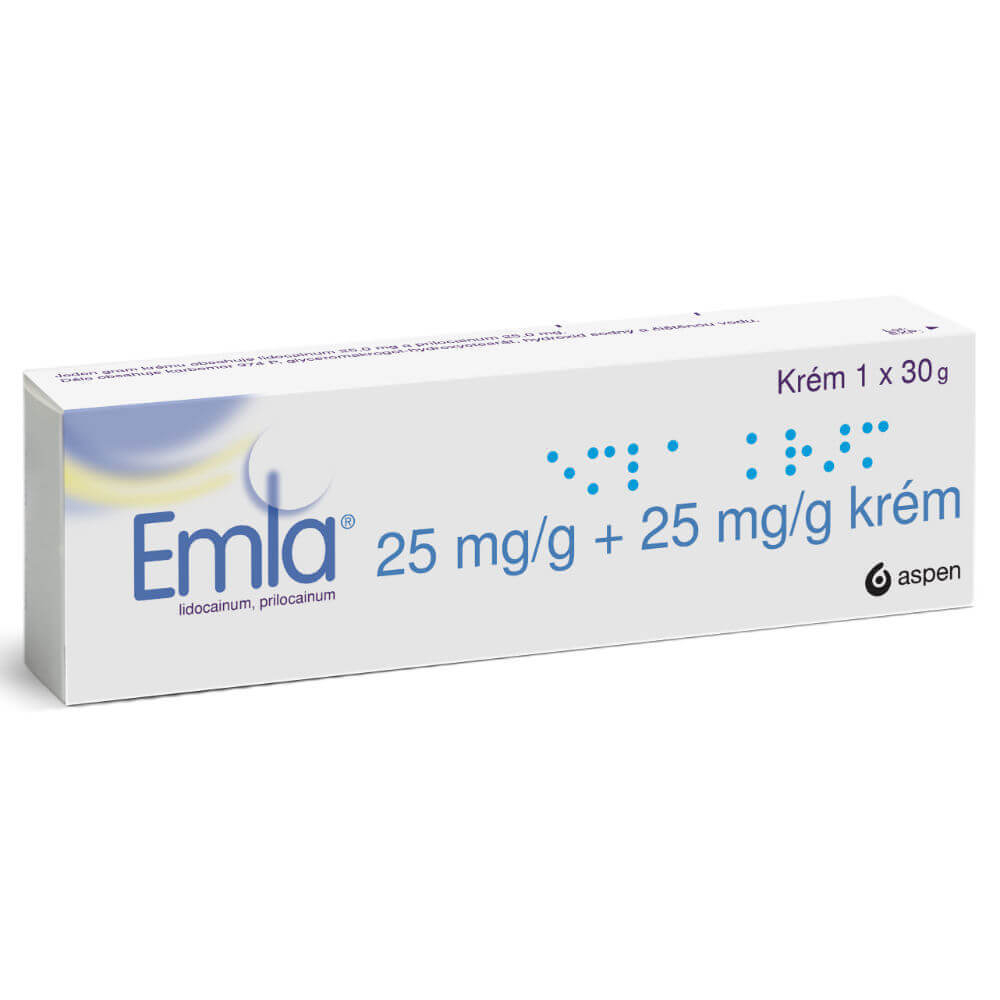 Emla 25 mg/g + 25 mg/g krém 30 g Emla