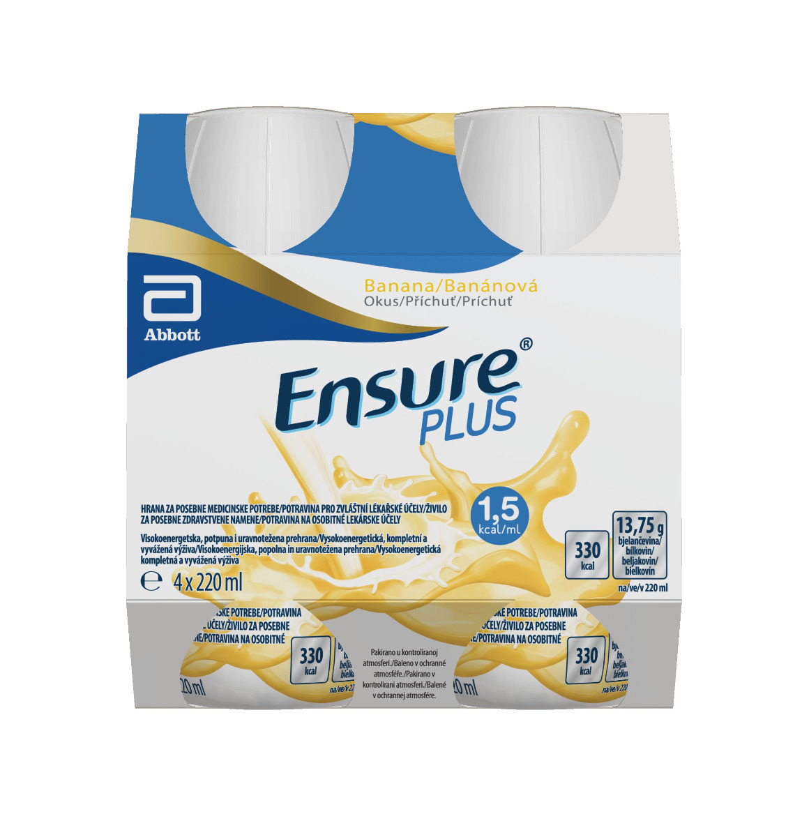 Ensure Plus příchuť banán 4x220 ml Ensure