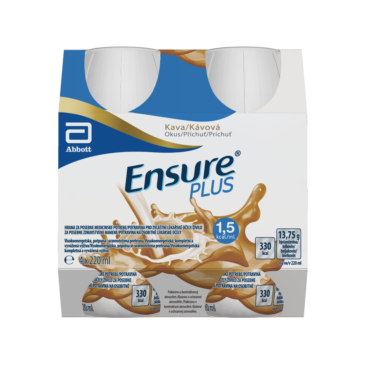 Ensure Plus příchuť káva 4x220 ml Ensure