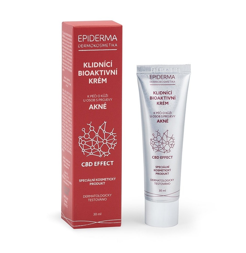 Epiderma Bioaktivní CBD krém při akné 30 ml Epiderma