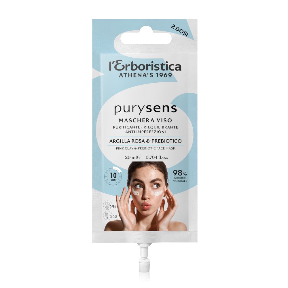 Erboristica Pleťová maska s růžovým jílem 2x10 ml Erboristica