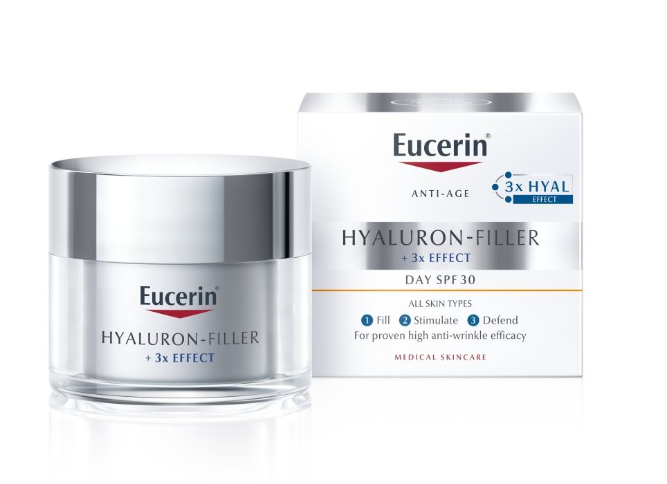 Eucerin Hyaluron-Filler + 3x Effect denní krém SPF30 proti vráskám 50 ml Eucerin
