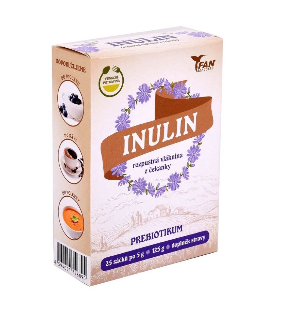 FAN sladidla Inulin rozpustná vláknina 25x5 g FAN sladidla