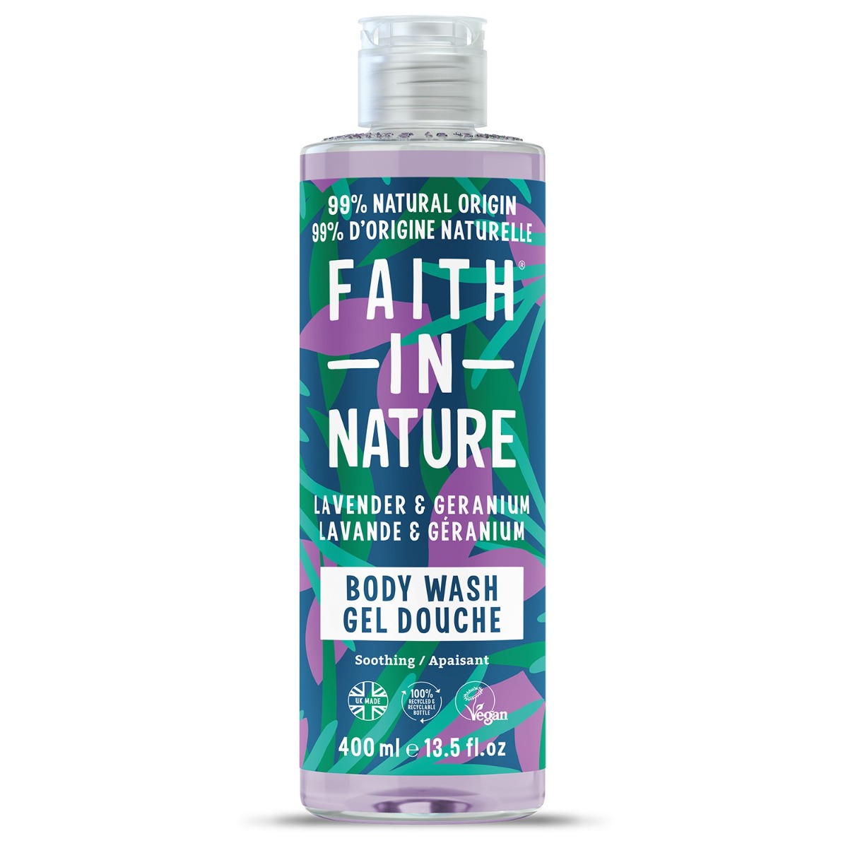 Faith in Nature Sprchový gel Levandule 400 ml Faith in Nature