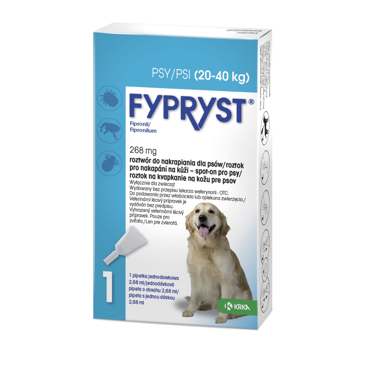 Fypryst Spot-on L pes 20-40 kg 1 pipeta Fypryst
