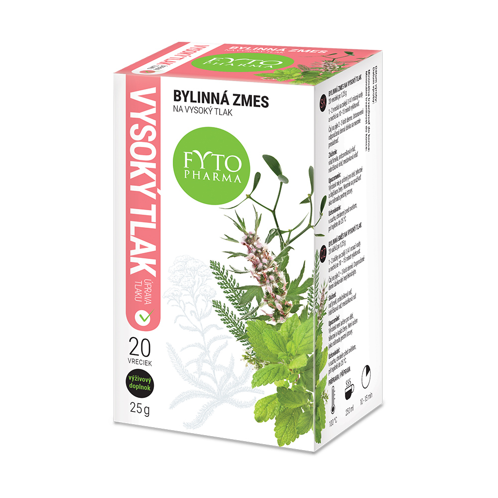 Fytopharma Bylinný čaj na vysoký tlak 20x1