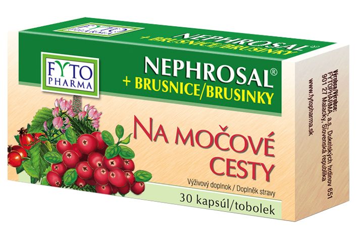 Fytopharma Nephrosal + brusinky tobolky na močové cesty 30 ks Fytopharma