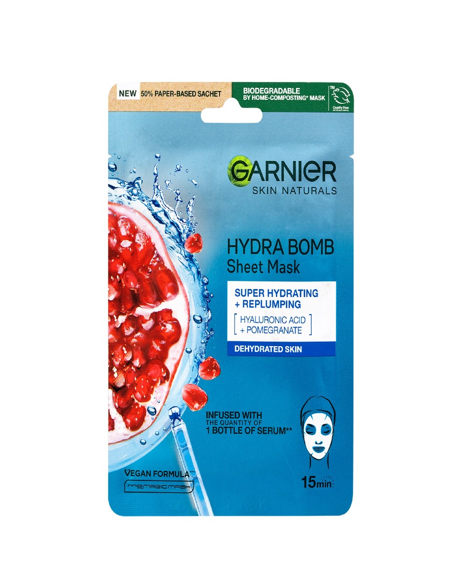 Garnier Skin Naturals Hydra Bomb superhydratační vyplňující textilní maska 28 g Garnier