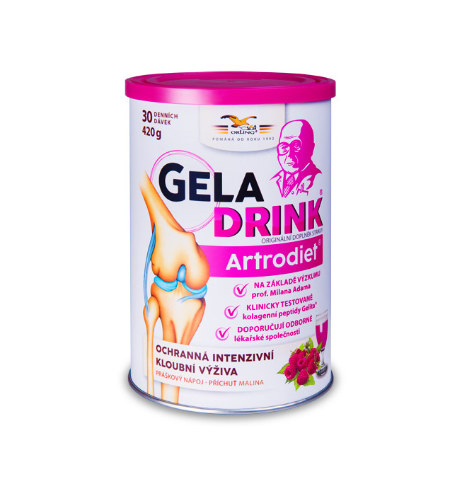 Geladrink Artrodiet malina nápoj 420 g Geladrink