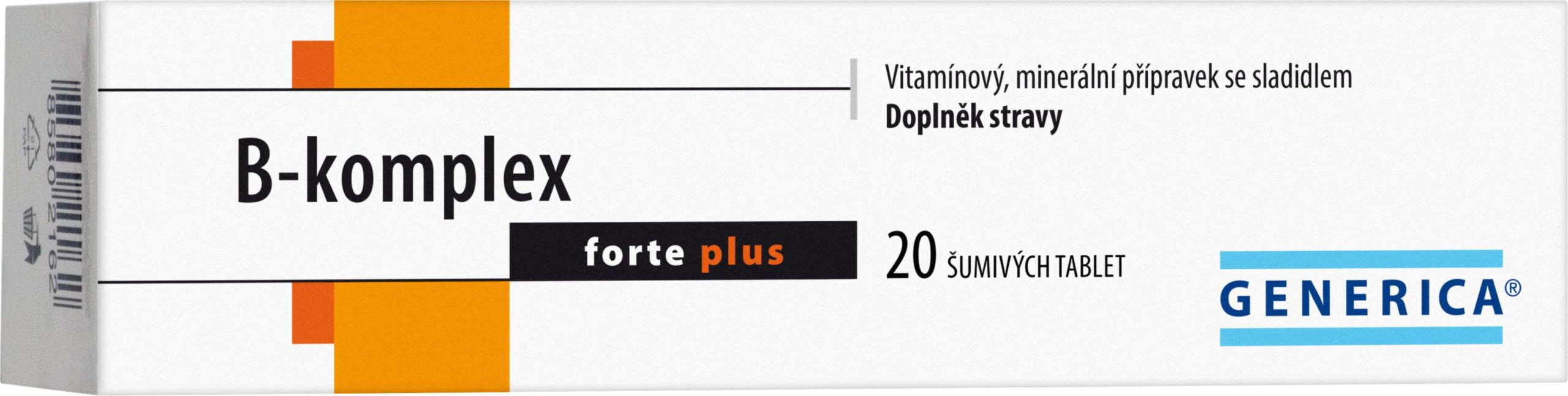 Generica B-komplex forte plus 20 šumivých tablet Generica