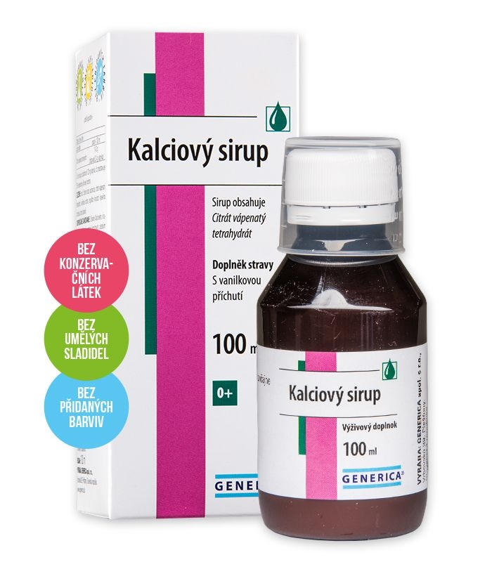 Generica Kalciový sirup 100 ml Generica