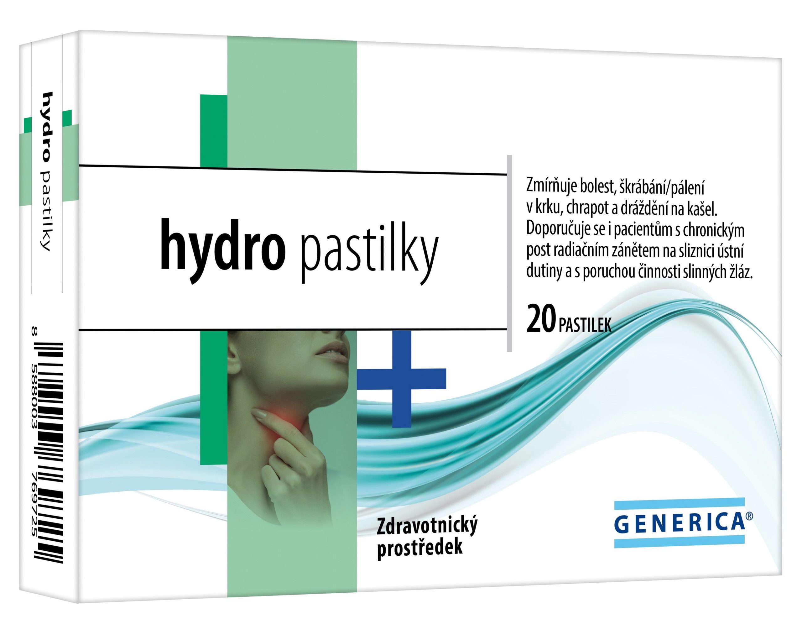 Generica hydro pastilky 20 pastilek Generica