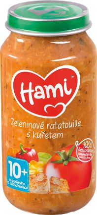 Hami Zeleninové ratatouille s kuřetem 10m+ 250 g Hami