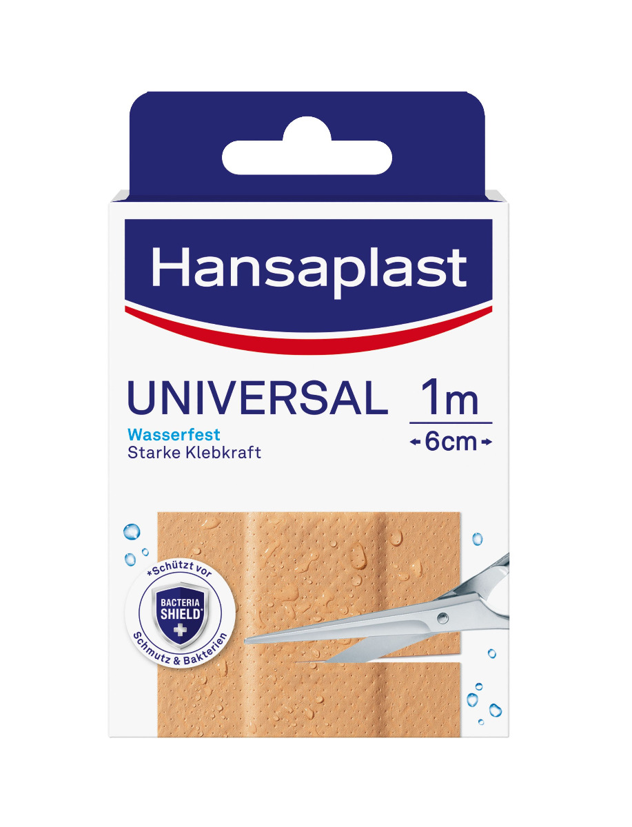 Hansaplast Universal 1 m x 6 cm voděodolná náplast 1 ks Hansaplast