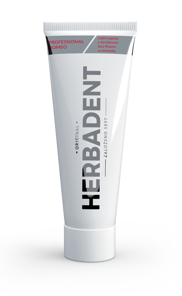 Herbadent Professional Homeo bylinná zubní pasta s ženšenem 100 g Herbadent