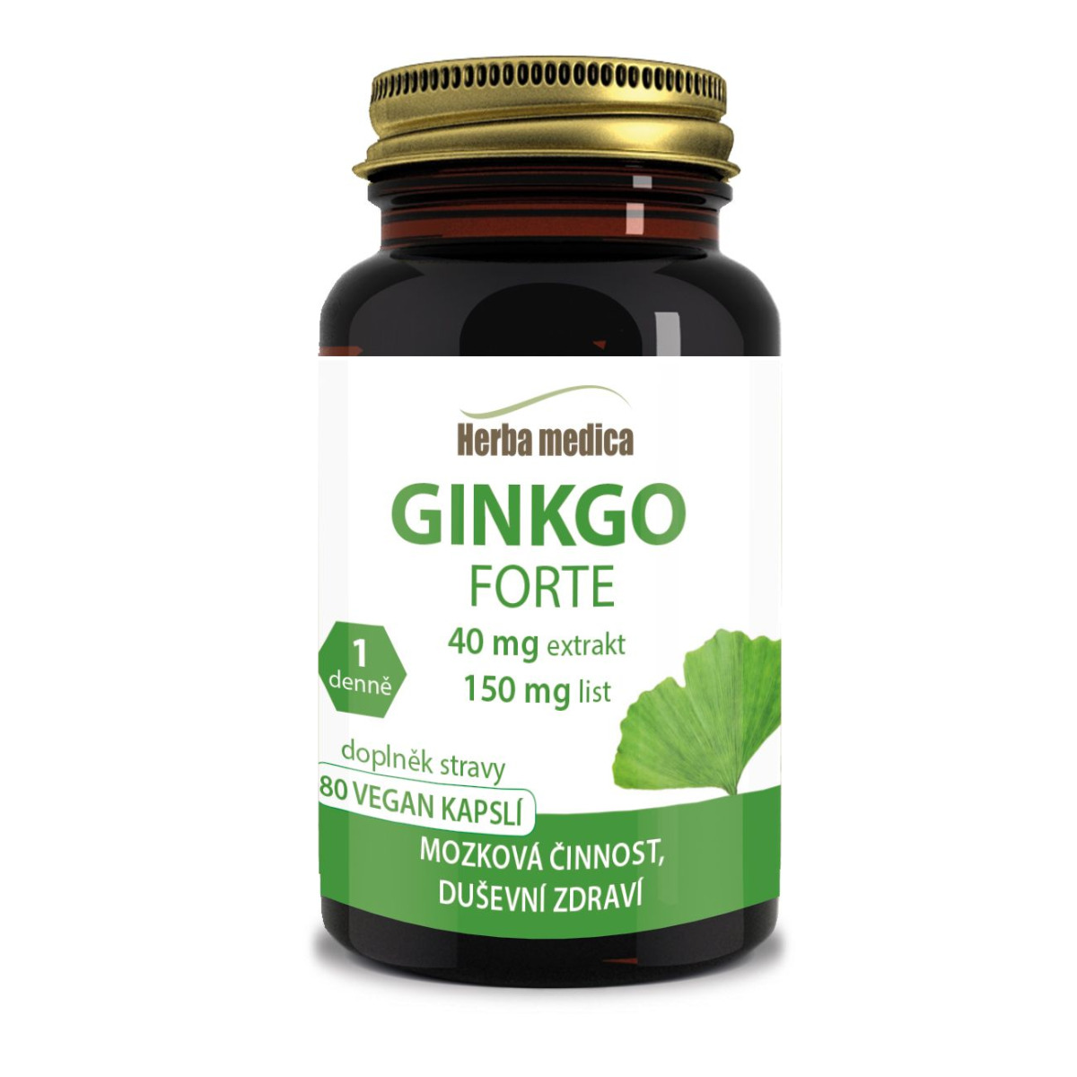 Herbamedica Ginkgo Biloba Forte 80 kapslí Herbamedica