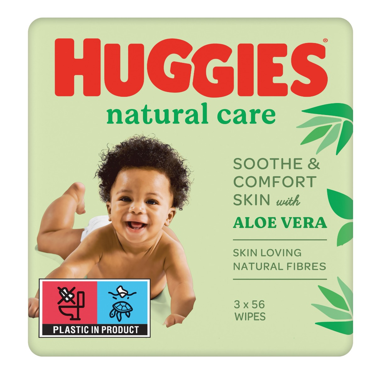 Huggies Natural Care Triplo vlhčené ubrousky 3x56 ks Huggies