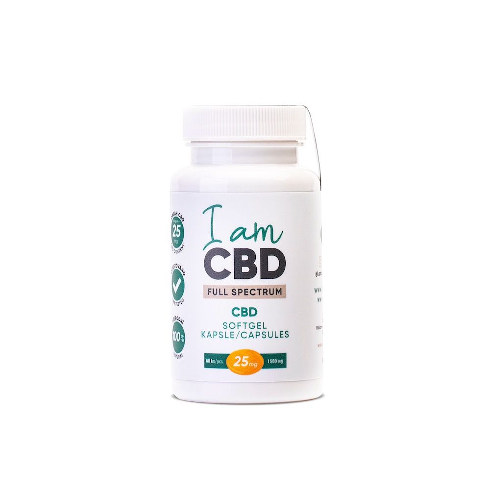 I am CBD Full Spectrum CBD kapsle 1500 mg 60 kapslí I am CBD