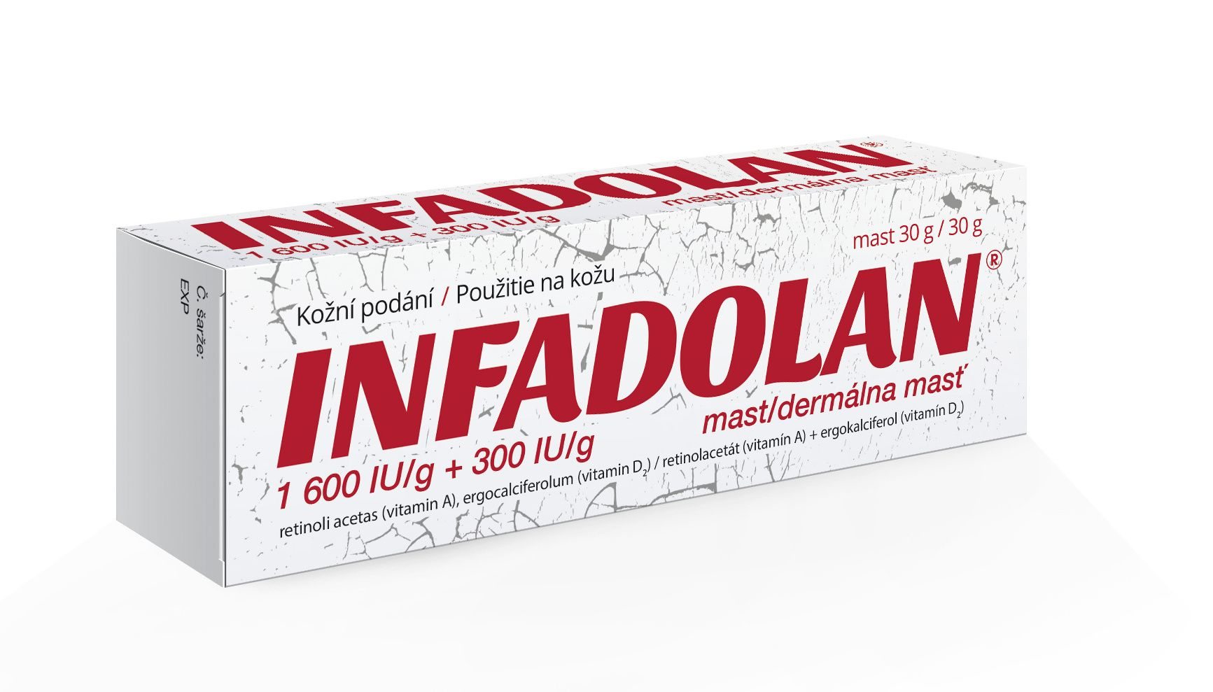 Infadolan 1600 IU/g + 300 IU/g mast 30 g Infadolan