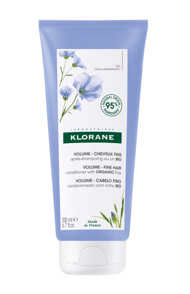 KLORANE Balzám s BIO lnem pro jemné vlasy bez objemu 200 ml KLORANE