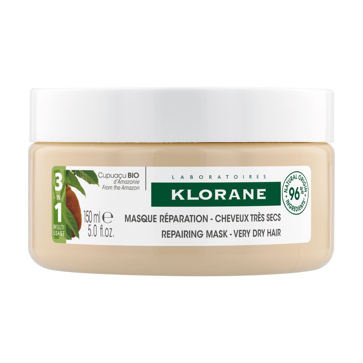 KLORANE Vyživující a obnovující maska s BIO máslem Cupuacu 150 ml KLORANE