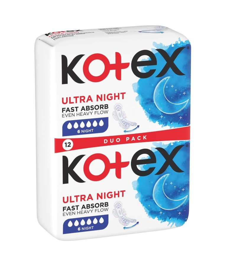 Kotex Ultra Night Duo pack 12 ks Kotex