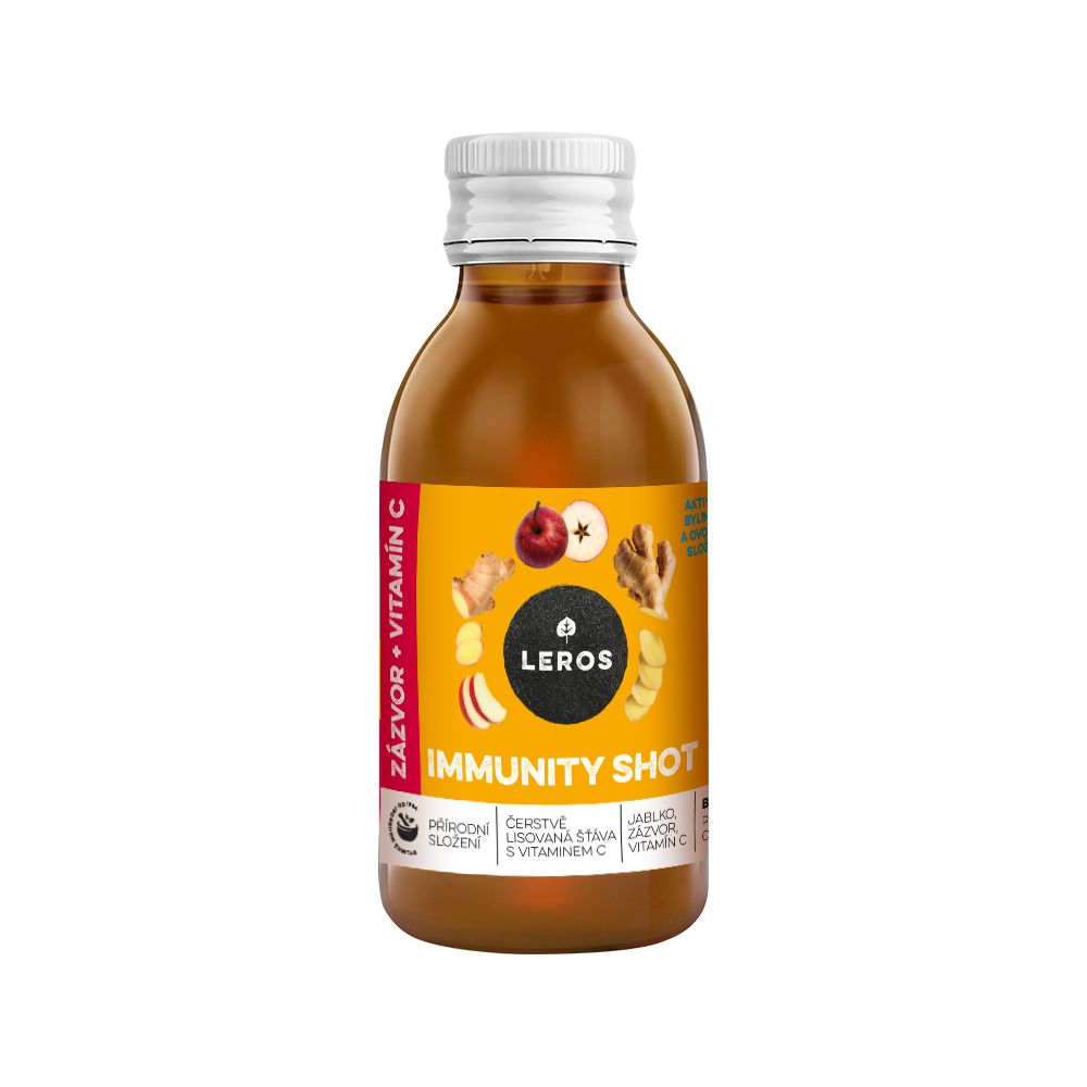 Leros Immunity SHOT Zázvor + Vitamín C 150 ml Leros