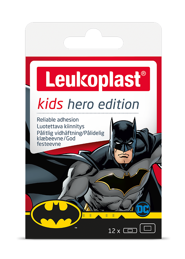 Leukoplast Kids Hero Edition Náplast dětská 2 velikosti 12 ks Leukoplast
