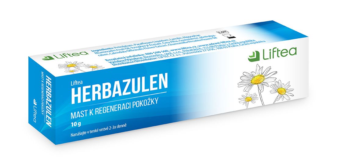 Liftea Herbazulen mast na podráždenou pokožku 10 g Liftea