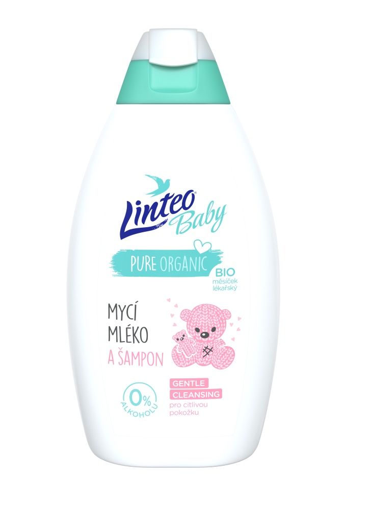 Linteo Baby Dětské mycí mléko a šampon 425 ml Linteo Baby