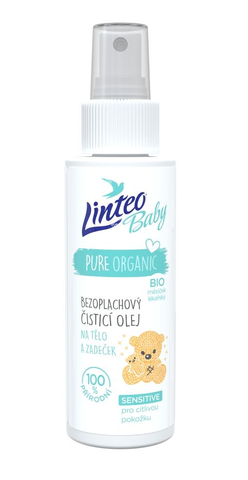Linteo Baby Dětský čisticí olej na tělo a zadeček 100 ml Linteo Baby