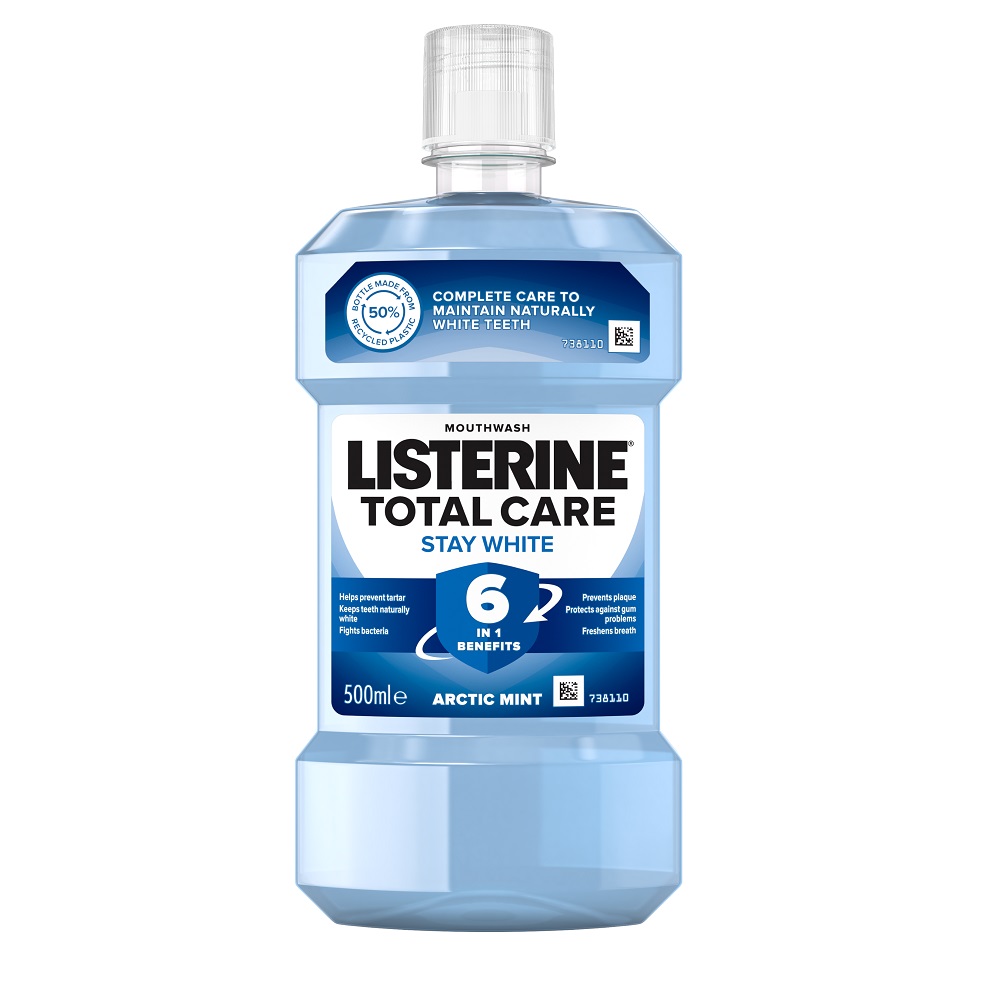 Listerine Total Care Stay White ústní voda 500 ml Listerine