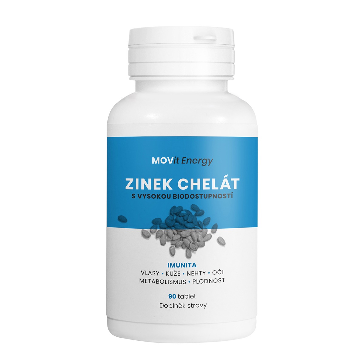 MOVit Energy Zinek Chelát 15 mg 90 tablet MOVit Energy