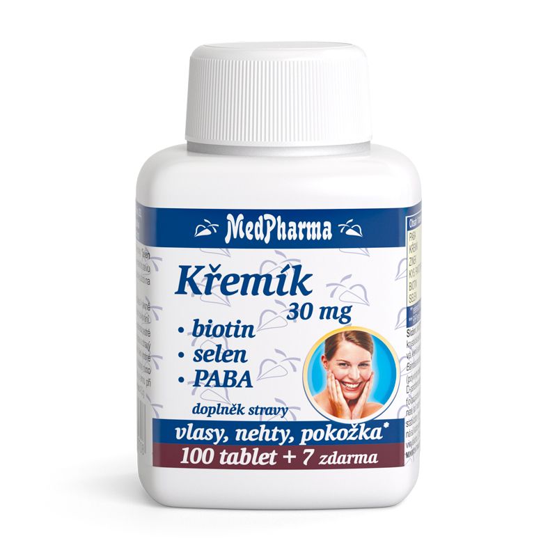 MedPharma Křemík 30 mg + Biotin + PABA 107 tablet MedPharma