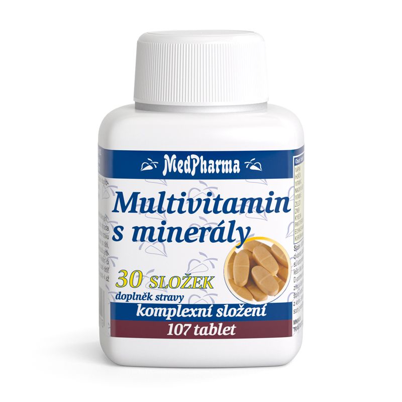 MedPharma Multivitamín s minerály 30 složek 107 tablet MedPharma