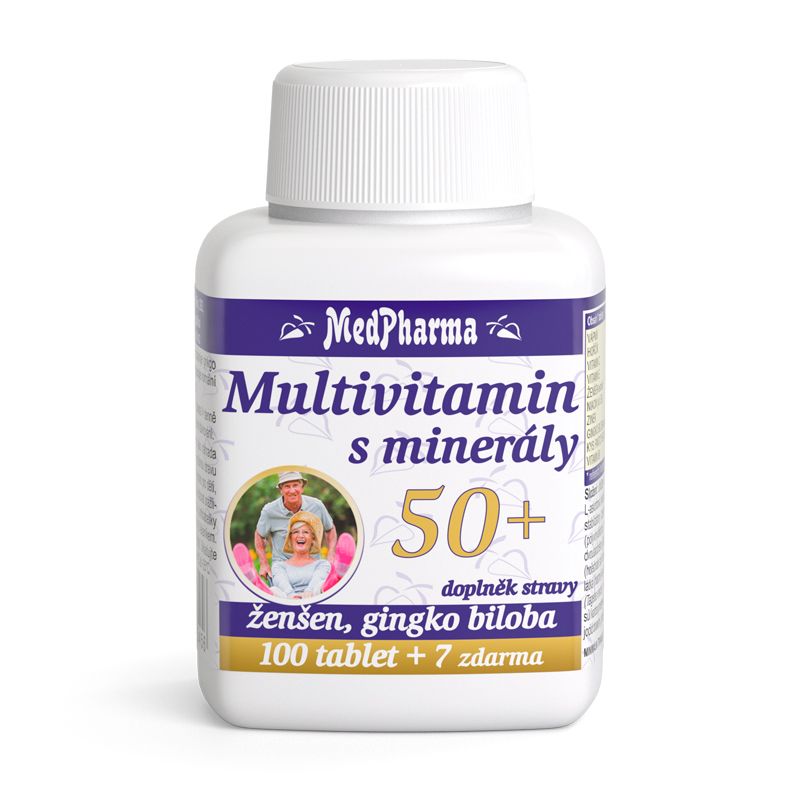 MedPharma Multivitamin s minerály 50+ 107 tablet MedPharma