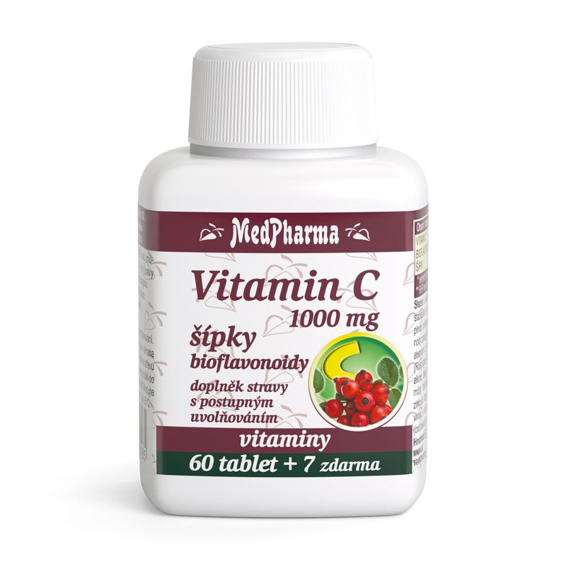 MedPharma Vitamin C se šípky 1000 mg 67 tablet MedPharma