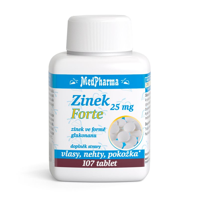 MedPharma Zinek Forte 25 mg 107 tablet MedPharma
