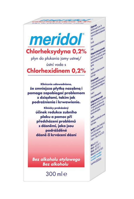 Meridol Ústní voda s chlorhexidinem 0