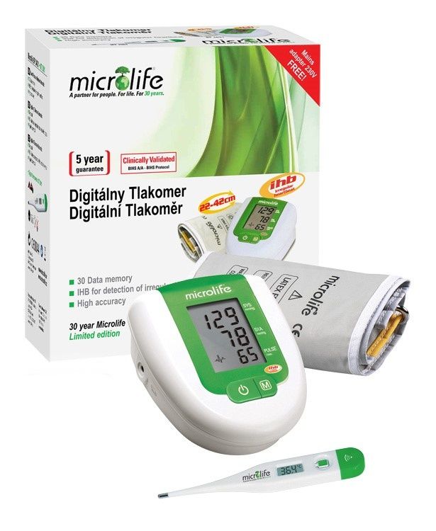 Microlife BP 3AG1 Automatický tlakoměr s teploměrem MT 3001 Microlife