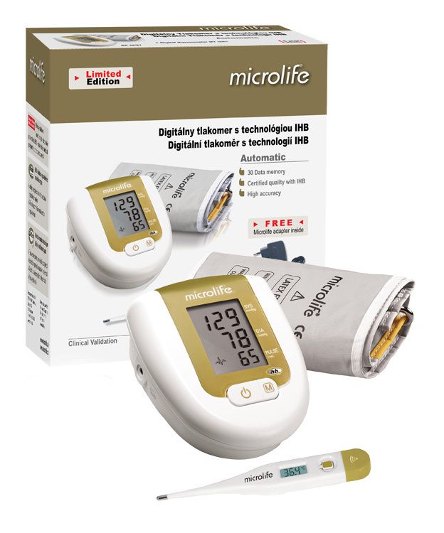 Microlife BP 3AG1 digitální tlakoměr zlatý Microlife