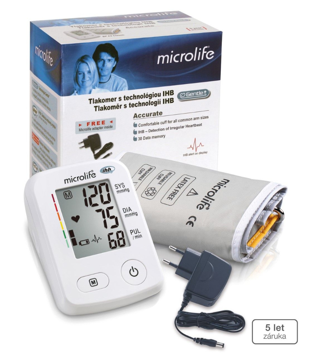 Microlife BP A2 Classic Accurate automatický tlakoměr na paži Microlife